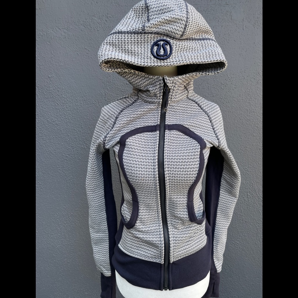Lululemon cotton fleece scuba jacket SZ 4